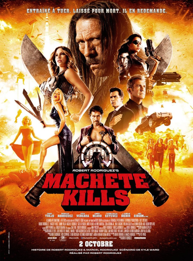 #Machetekills : Une suite encore plus débile, qui assume plus son délire nanardesque, que ce soit dans une action plus référencée et outrancière que dans des dialogues enfin amusants, avec la présence notable de Demian Bichir, Mel Gibson et du personnage génial du Caméléon.