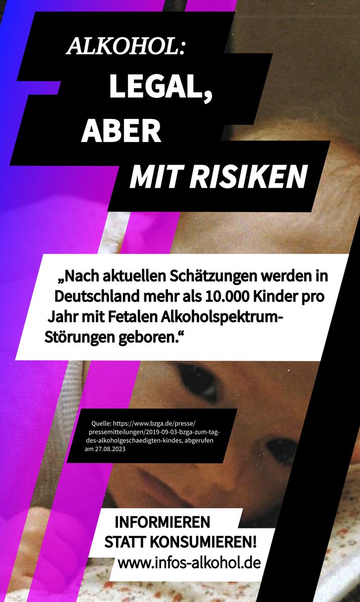 10.000 vermeidbare Tragödien im Jahr(!), wenn es Warnungen mit Schockbildern auf Getränken mit #Alkohol geben würde.

Nur die kommen immer bei der #Zielgruppe an,
bei jedem Schluck aus der Flasche,
im Gegensatz zum Flyer in der Schulaura, Video oder Internetseite mit Aufklärung.