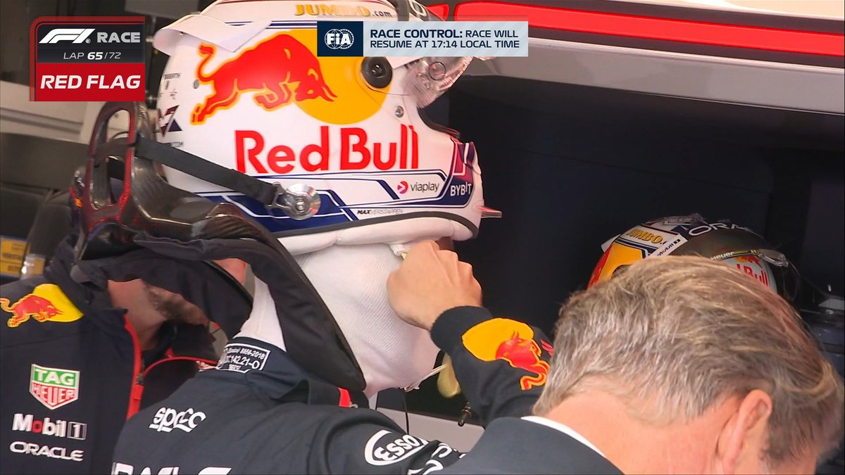 🚨 We have a restart time 🚨

"Race will resume at 17:14 local time. Use of intermediate tyres is mandatory" 

#DutchGP #F1