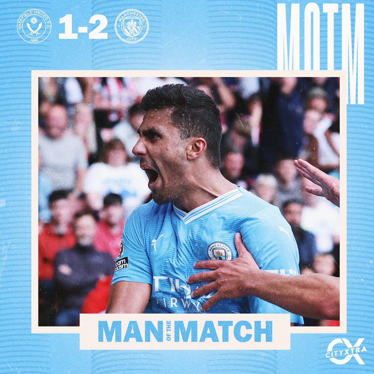 Rodri vs Sheffield United:

1 Goal
130 Touches
108 Accurate Passes
98% Pass Accuracy
7 Accurate Long Balls
5 Ground Duels Won
3 Tackles
2 Shots On Target
2 Aerial Duels Won
2 Successful Dribbles
1 Key Pass
1 Clearance
1 Interception

𝐌𝐎𝐍𝐒𝐓𝐄𝐑𝐂𝐋𝐀𝐒𝐒. 💪🇪🇸