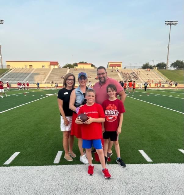 Last Thursday, <a href="/GHSMustangsFB/">GHSMustangsFootball</a> kicked off the <a href="/GCISD/">Grapevine-Colleyville ISD</a> football season with their season opener at Mustang Panther Stadium. 

Grayson from <a href="/canSTEM/">Cannon Cubs</a> was selected to serve as the game's Junior Football Captain.  

Congratulations, Grayson, and go <a href="/Grapevine_HS/">Grapevine High School</a> Mustangs!