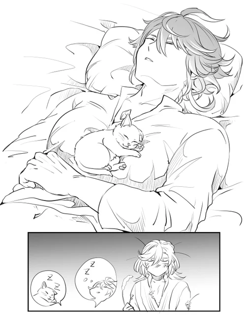 カヴェアル宅に来た子猫
それは僕のおっぱいだ 