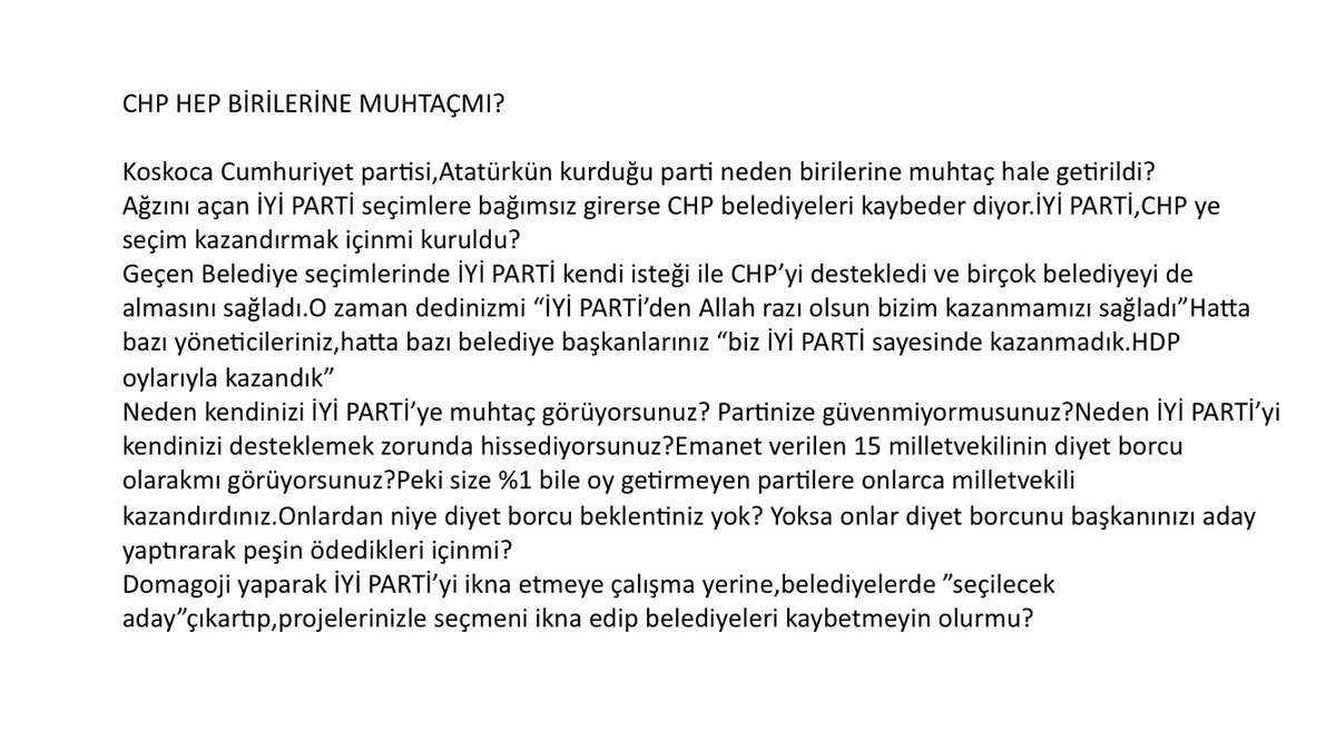 mtufekli's tweet photo. CHP HEP BİRİLERİNE MUHTAÇMI? https://t.co/XJTx3UZfTG