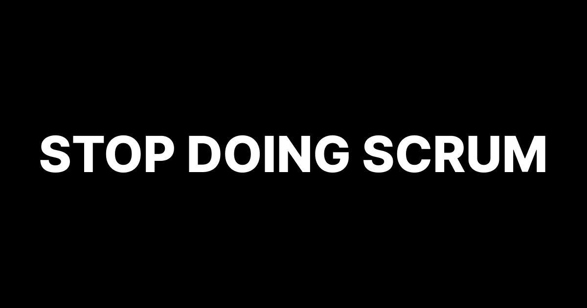 Scrum is a cancer. I've been writing software for 25 years, and nothing renders a software team useless like Scrum does. Some anecdotes: 1. They tried to convince me that Poker is a planning tool, not a game. 2. If you want to be more efficient, you must add process, not…