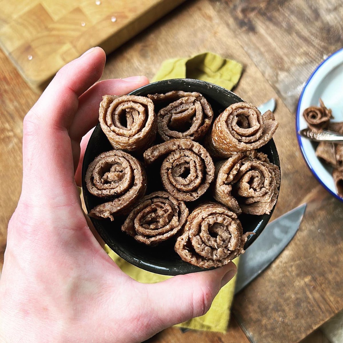 From my new book: the #BigBookofBread. These were leftovers at the end of the day, and have since been demolished. The book is designed to take you from total beginner to confidence in bread baking, then explore different recipes (over 100) and processes from around the world