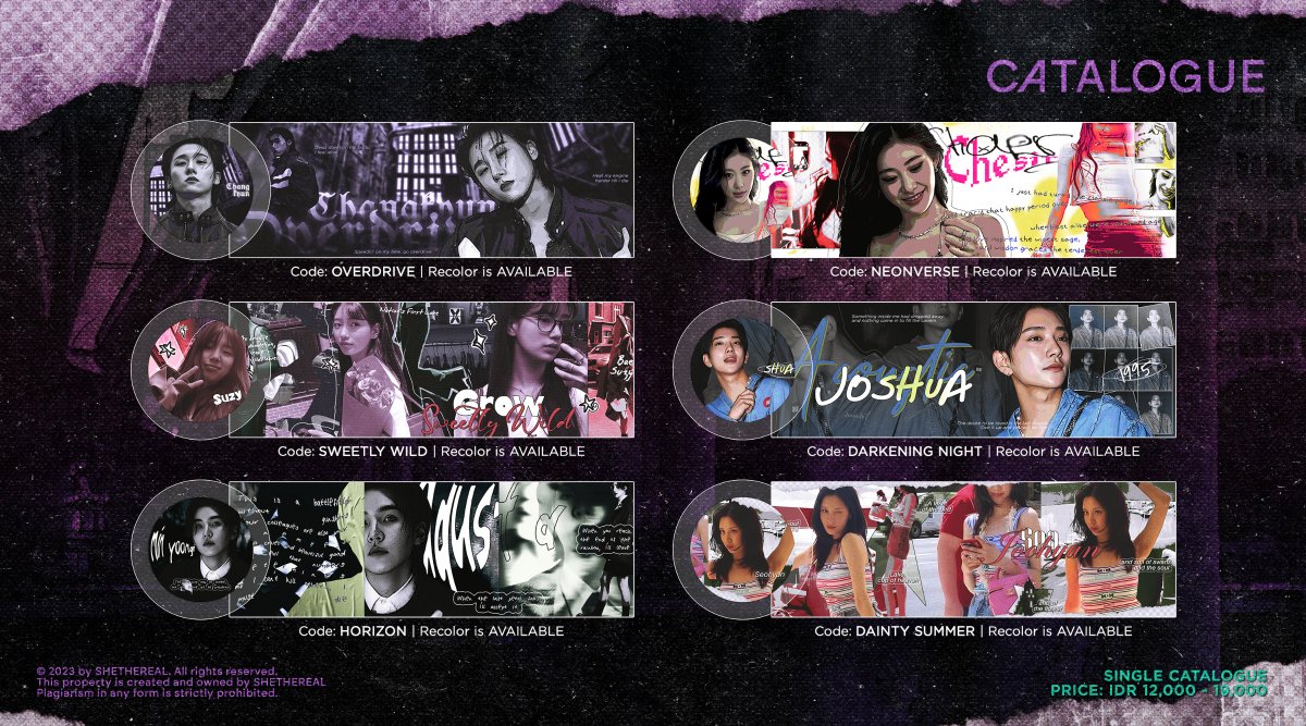 A repost would be highly appreciated! ‧₊˚ ☁️

Halo, semuanya! Seperti biasa aku kembali open daily untuk layout by req dengan katalog yang bisa kalian lihat di bawah ini, lengkapnya bisa langsung cek di notion. 💜 ꒰ shethereal.notion.site/shethereal/SHE… ꒱

Jajan, yuk! #zonauang #zonajajan