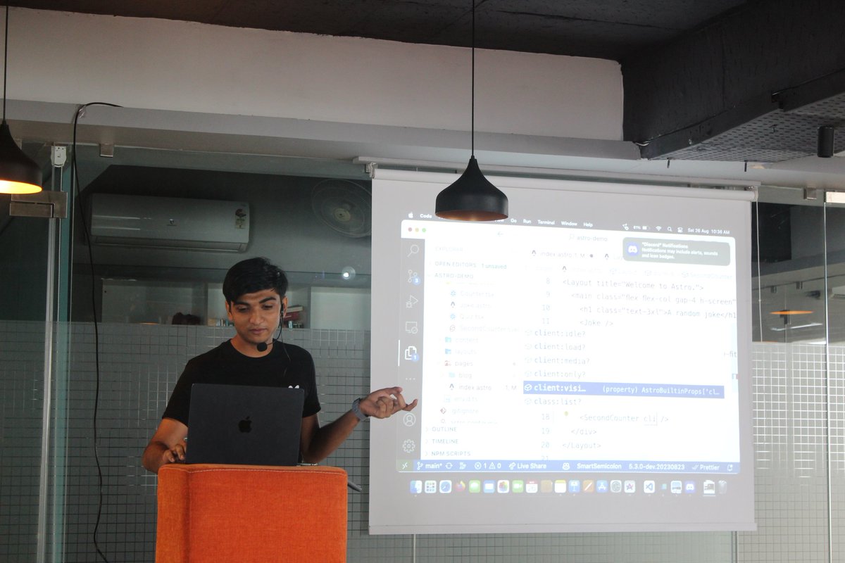 nayanvr's tweet photo. Just gave a talk on @astrodotbuild 
Thank you @jsvoyagers for giving me this amazing opportunity ✨🥂 https://t.co/AoZpAd4yiI
