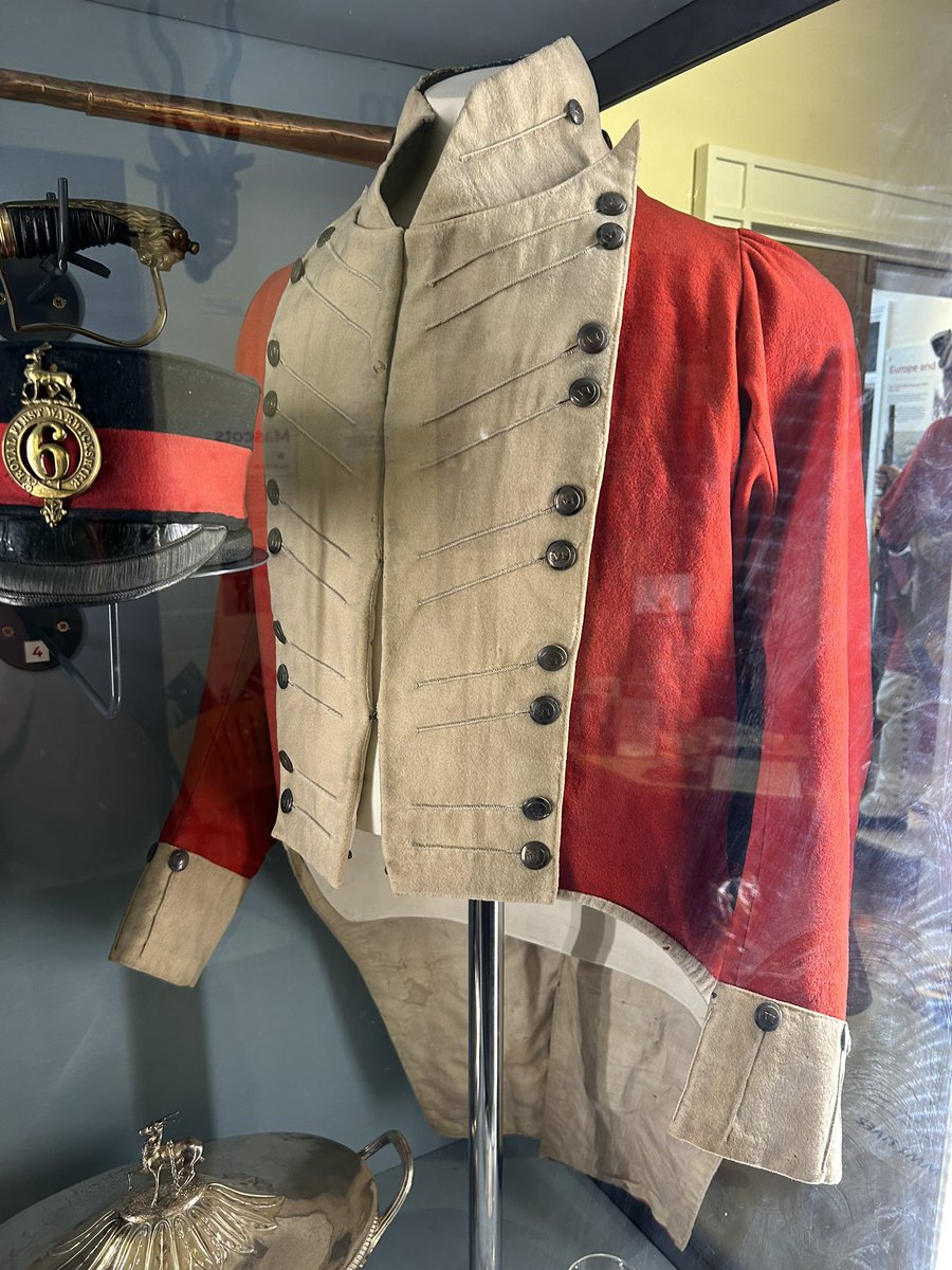 Yesterday I also popped into the recently moved and sadly reduced Royal Warwickshire Regiment museum. Not much on display from the Napoleonic period but they did have a nice 6th Foot officer’s coatee.