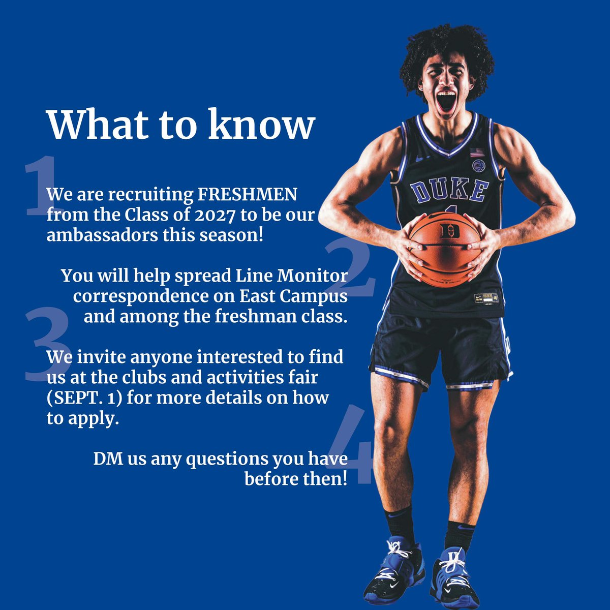 FRESHMAN AMBASSADORS
ℹ️ More info: instagram.com/p/Cwc5WBQrXBY/…

#BleedBlue 💙😈