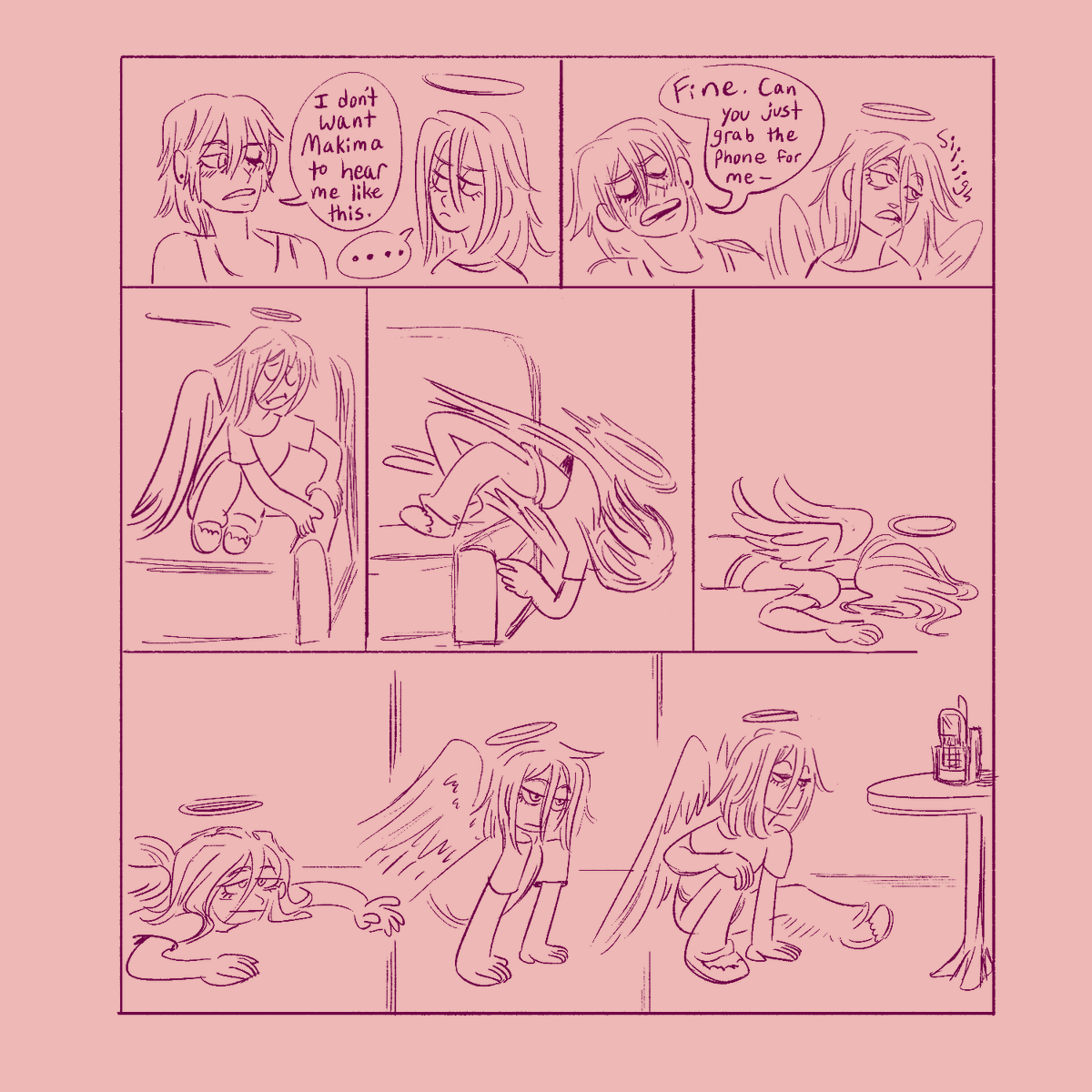 solarskips's tweet photo. @transakiangel week Day 6- "Sick Day"

they like to annoy each other thats their love language

#chainsawman #akiangel #akihayakawa #angeldevil https://t.co/JodPDDe0jx