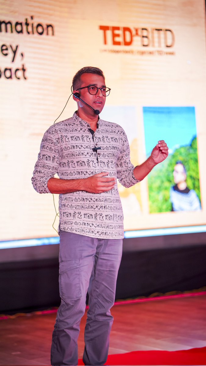 ExploreBastar's tweet photo. A Proud Moment: Our Founder @jeetsingharya takes the Stage at TEDxBITD 2023!
We are overjoyed to share a truly special achievement – our very own founder, Jeet Singh Arya, graced the TEDxBITD 2023 stage as a speaker.
#tedxbitd #tedtalks #unexploredbastar https://t.co/2XrCptl8rQ