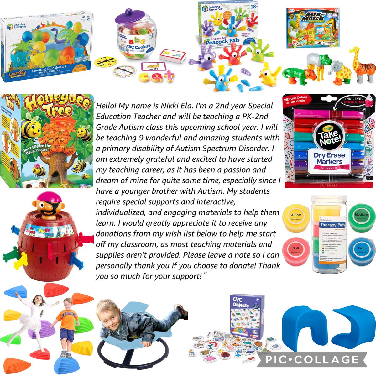 #TEACHers, DROP YOUR LISTS and RP!

It’s my BIRTHDAY! All I wish for is some movement on my list! 

I’m 2nd year SpEd teacher of a PK-2 Autism class! I’d really appreciate any help with my list, especially the high priority items.

Thank you so much! 😊

Linktr.ee/niknikteach