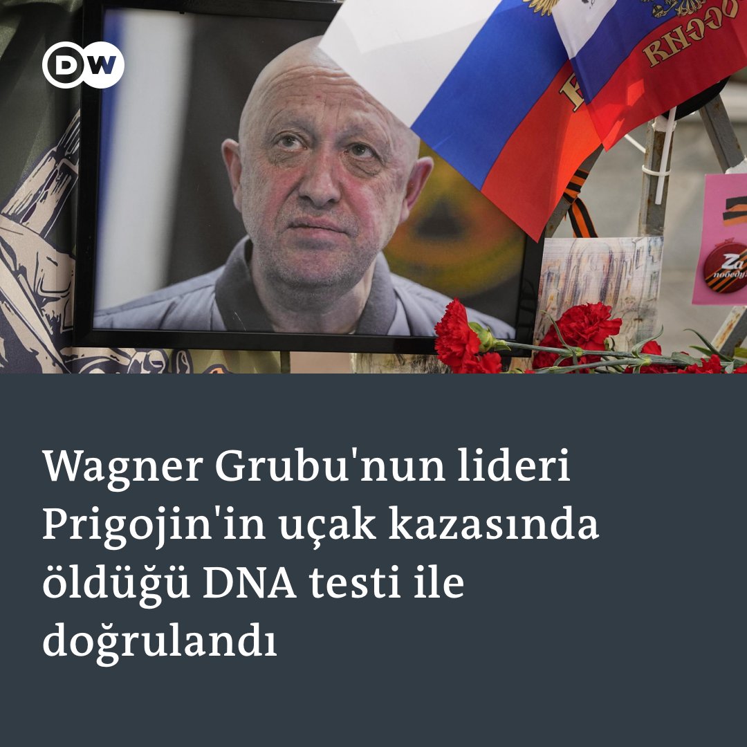 Prigojin'in uçak kazasında öldüğü doğrulandı

Rusya Soruşturma Komitesi uçakta ölenlerin kimlik tespiti sonucunun yolcu listesi ile örtüştüğünü açıkladı

Detaylar: dwturkce.com/tr/prigojinin-…