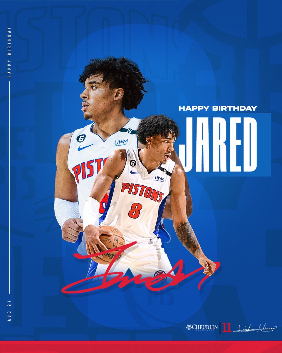 Wishing Jared Rhoden a happy birthday!🎉 #Pistons | @Cheurlin1788