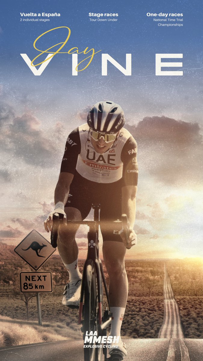 laammesh's tweet photo. #LaVuelta23 #LesRP #UAE #Barcelona

En trois ans, Jay Vine est passé du statut de coureur  anonyme à celui de star. Après une grande saison 2022, il est devenu  l'une des figures du cyclisme australien. 
Un coureur a suivre lors de cette Vuelta 2023

Son fond d'écran dispo ici : https://t.co/GS24stMbLz
