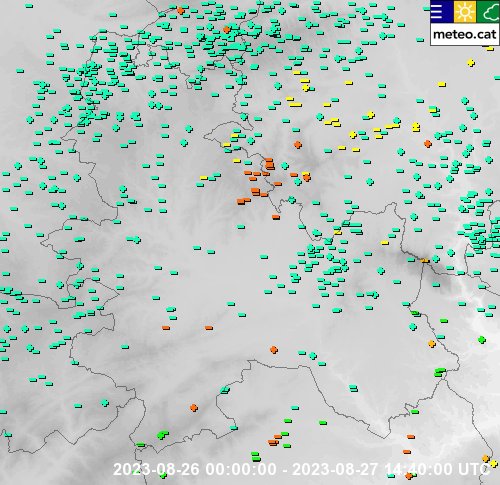 meteollac's tweet photo. Mapa de llamps a #LaLlacuna:
26/08/2023
⚡Serra de Font-Rubí (41.4546, 1.5909)
⚡Serra de Puigfred (41.4886, 1.5806)
⚡Torrent de les Canals (41.4491, 1.5107)
⚡Plana Roja (41.438, 1.4819)
⚡Font de les Canals (41.4455, 1.5057)
27/08/2023
⚡Fondo de Garriguelles (41.4702, 1.5441) https://t.co/6c6Q0FkbHD
