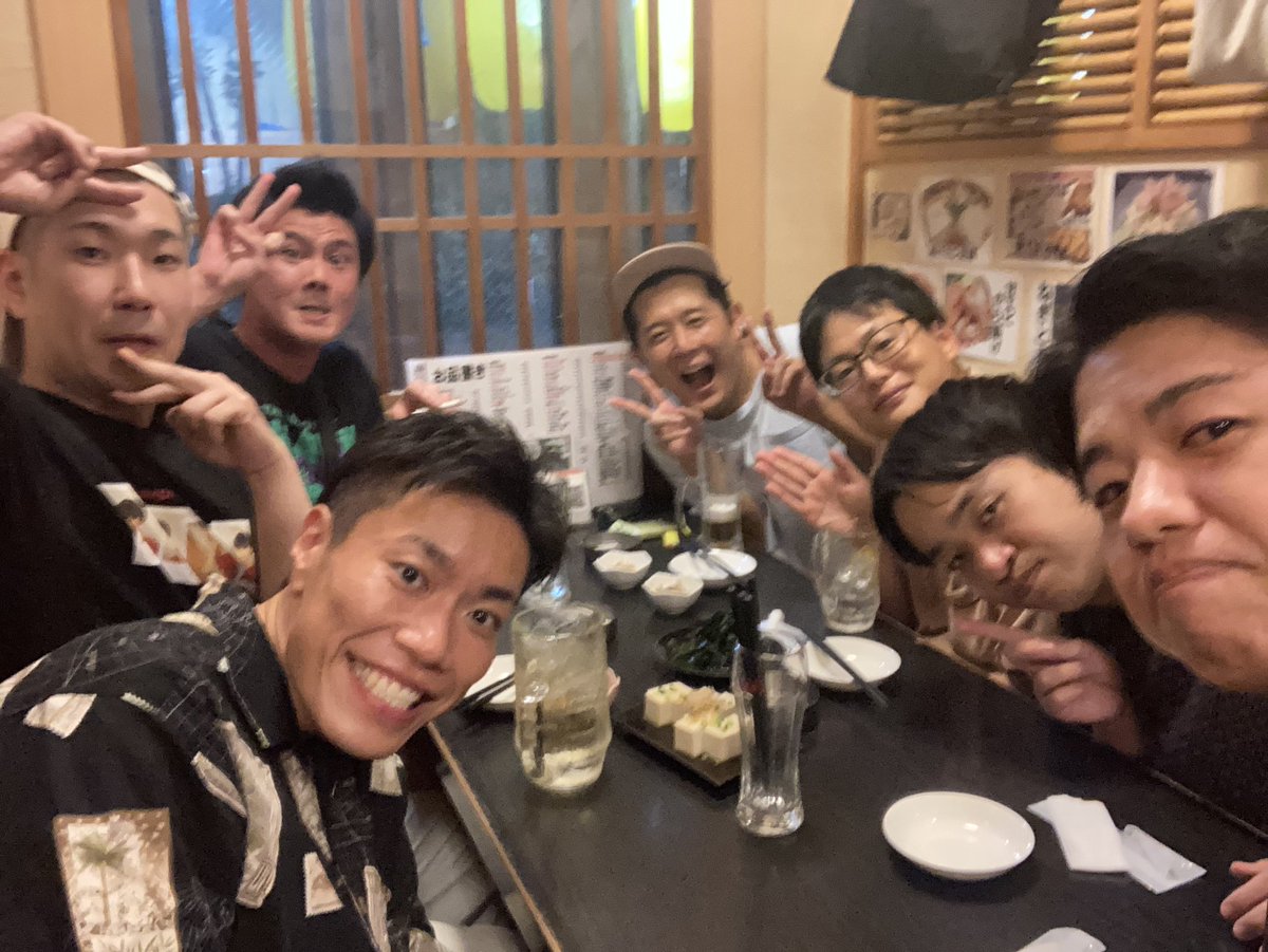 "サンパチ師"

ありがとうございました！！

打ち上げは色んな人とガッチャンコ🔥