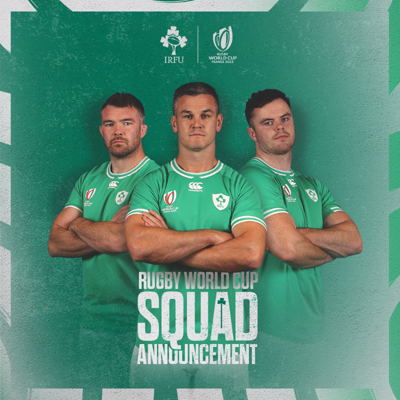 IrishRugby's tweet photo. Our 33-player squad for Rugby World Cup! ☘️ 

#TeamOfUs