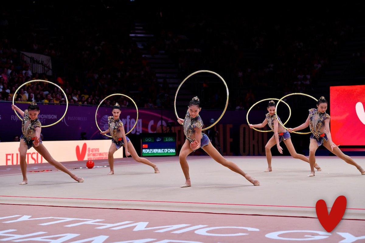 The 5 hoops World Champion ... China 🇨🇳

A big round of applause for these history makers 🥰

#RhyWorlds2023