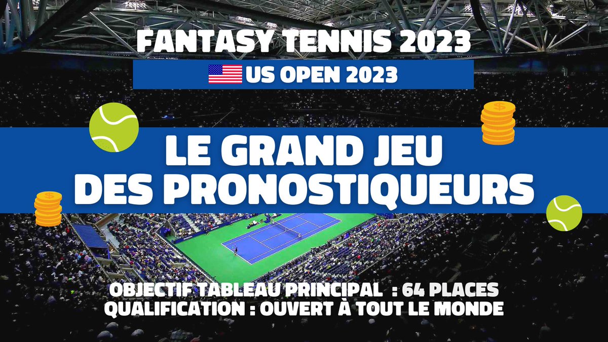 FauteDouble's tweet photo. 🥵🧨 RETOUR DU FANTASY TENNIS 🎾 🥵

Dès ce soir vous pouvez tenter de gagner 💶 100 € de freebets sur l'#USOpen2023 avec notre grand jeu concours !

🎯 Objectif : Etre le meilleur pronostiqueur de cette édition 2023.

MAJ des points du Fantasy début de semaine pro. https://t.co/IqOcgSBogr