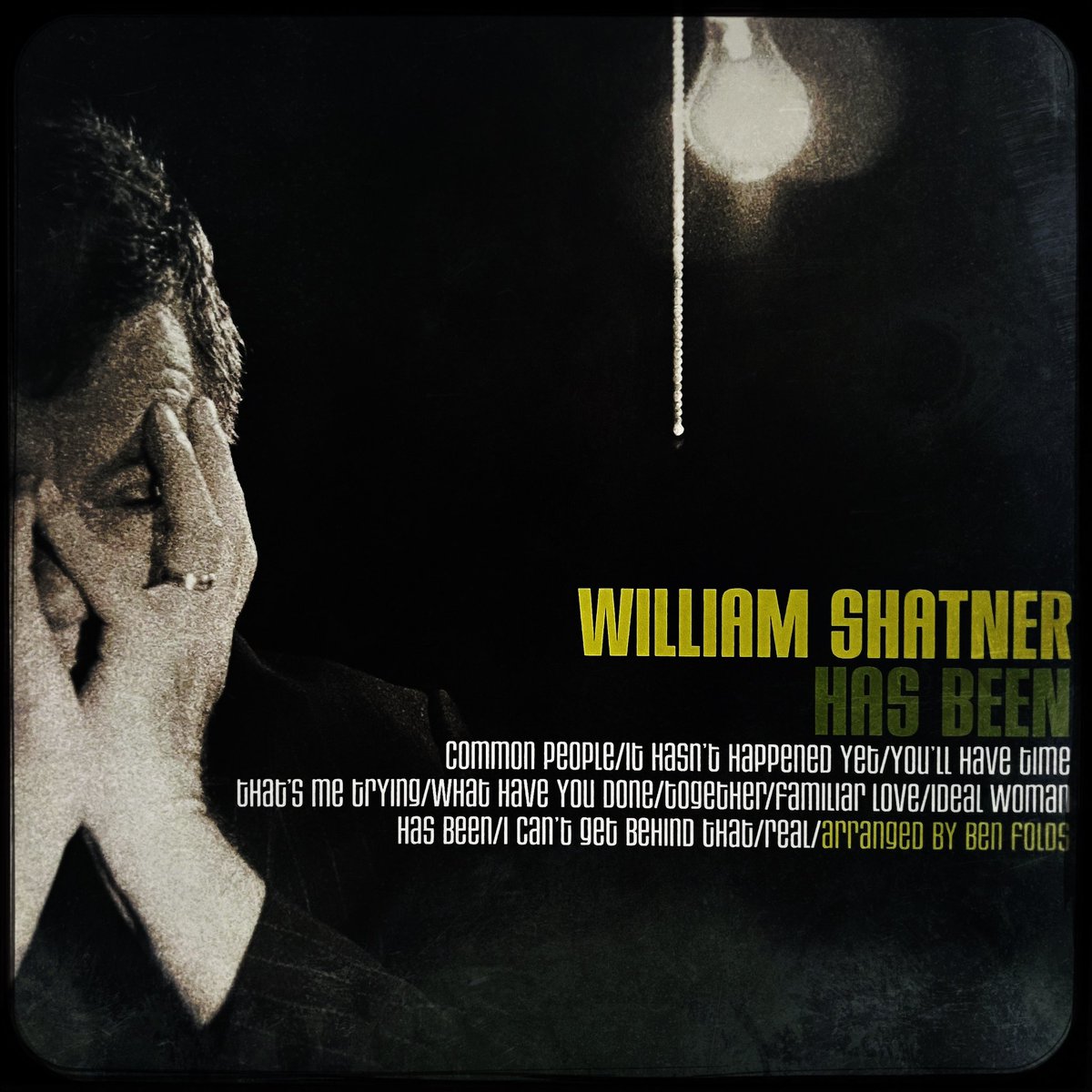 audioalchemist_'s tweet photo. sunday #vinyl session: 

@WilliamShatner’s “has been” is brilliant. 

produced by @BenFolds, engineered by @joecosta71, and supported by cast of contributing characters. 

it sucks you in with its writing, its wit, its swagger, &amp; its moments of beautifully brutal vulnerability. https://t.co/VHNkCCIjUN