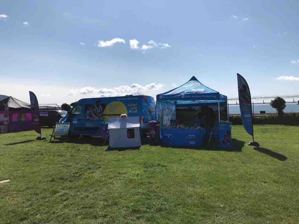 Set up and ready to chat to everyone at <a href="/HastingsPride/">Hastings Pride</a> today!  
🌈 see you at the Oval 🏳️‍🌈