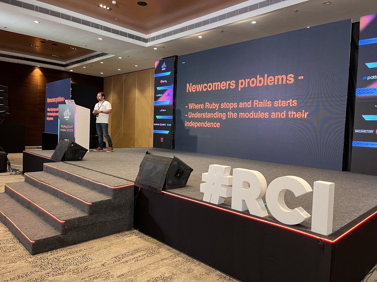 rubyconfindia's tweet image. Wrapping up an incredible conference with a bang!

Join us for the final session featuring Ratnadeep Deshmane, founder @BetaCraft, as he delves into the intricate details of Rails. Get ready for some insightful Ruby wisdom

#rubyconfIndia #rubyconf #rubyconfindia2023 #RCI23