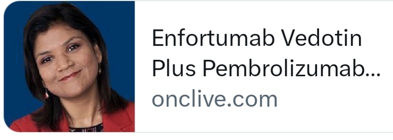 nataliagandur's tweet photo. π«πLong-term data from #EV103 shows #enfortumabvedotin + #pembrolizumab as a promising chemotherapy-free option for metastatic urothelial carcinoma patients ineligible for cisplatin.
π ORR 73.3%
π DCR 84.4%
@shilpaonc @OncoAlert
@OncoReporte @OncLive @urotoday
#ASCO2023 #UrothelialCancer https://t.co/vgNSiUJARf