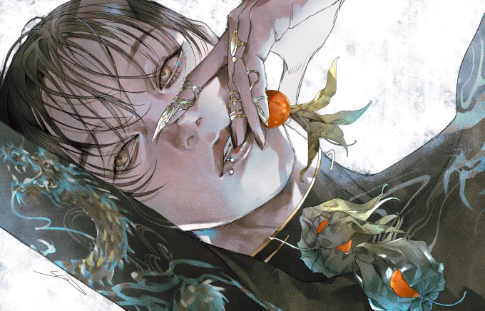 鬼灯 【欺瞞】  #花言葉シリーズ #創作