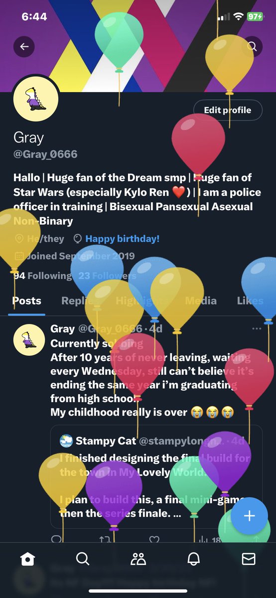 Gray tweet media