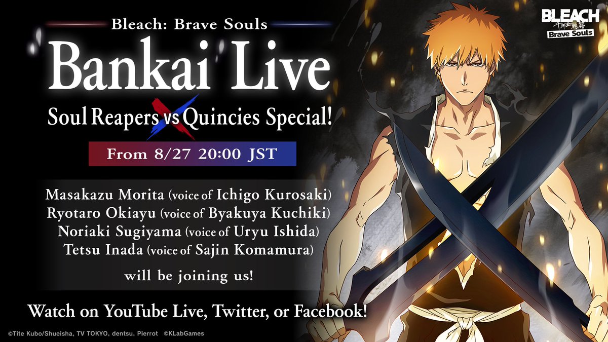 bleachbrs_fr's tweet photo. Bleach: Brave Souls Stream Bankai Live spécial Shinigamis contre Quincys !

RT ce tweet pour une chance d'être tiré au sort parmi les 5 gagnants qui recevront un Bleach: Brave Souls Official Artworks dédicacé par nos invités !

https://t.co/M4zi0KU1ef https://t.co/RVA93OZKNO