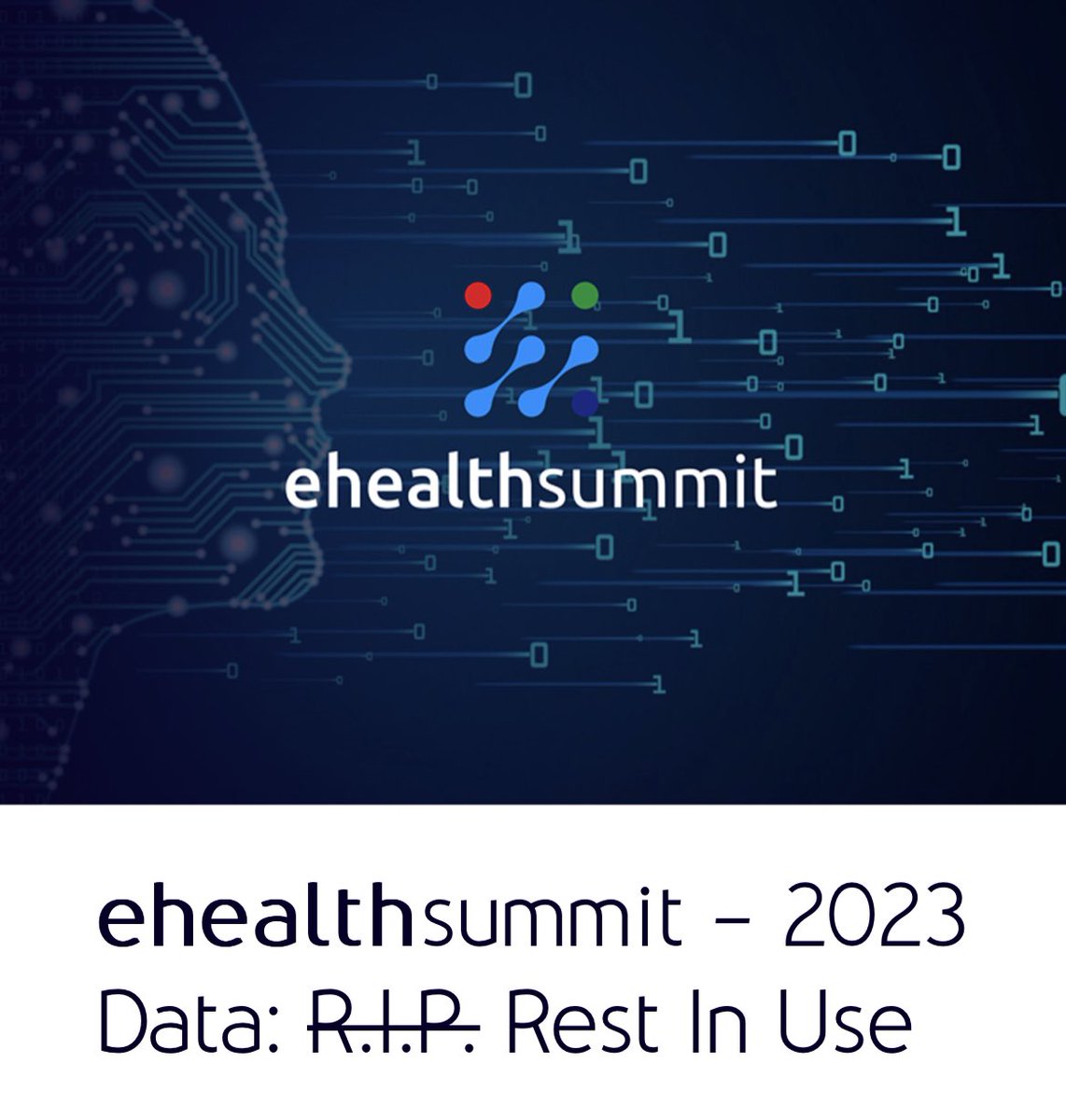 ehealthsummit's tweet photo. Rest In Peace war einmal. Die SGMI setzt sich für ‚Rest In Use!‘ ein und wir zeigen am https://t.co/K9G6iCc2OU auf, wie sich die Gesundheitsdaten sinnvoll von der Wiege bis zur Bahre nutzen und teilen lassen!
Join us am 13./14.9. in Aarau!
#ehealthsummit #medicalinformatics #Sgmi https://t.co/QyWXSr4Ddx