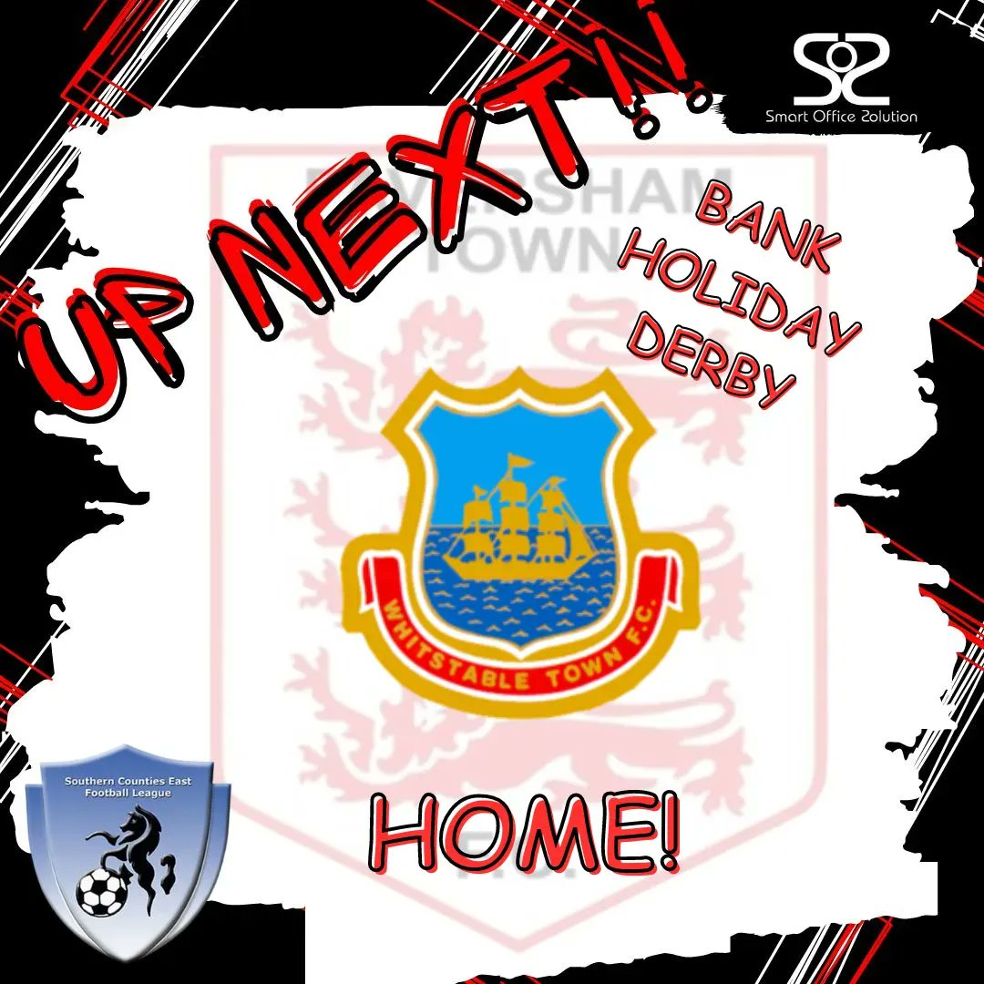 FavershamTownFC's tweet photo. UP NEXT!!
We welcome seasoned SCEFL derby opponents @whitstabletown 
🗓️ Bank Holiday Monday 28th August
🎫 Adults £10 - Cons £6 - Students £2 - Under 16 FREE
🕒 KO 3pm
🏟️ The Aquatherm Stadium, Salters lane
📍 ME13 8ND
🏆 SCEFL Premier 
#yourtownyourclub #SCEFL #derby https://t.co/PS83xHFC3s