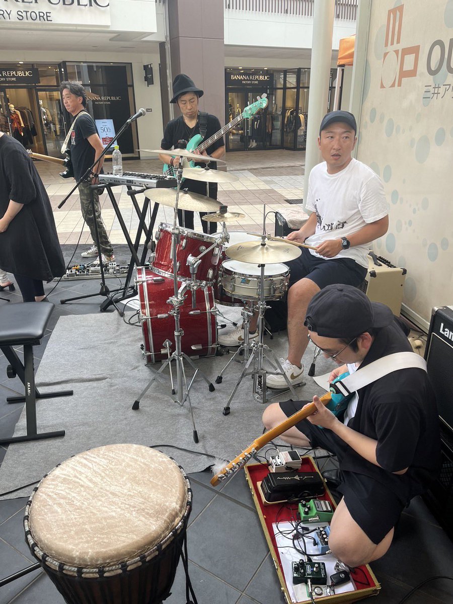nacoverjoy's tweet photo. 三井アウトレットパーク仙台港プレコンサート、沢山のご来場ありがとうございました‼️そして会場至る所からの温かい拍手ご声援誠にありがとうございます🙇‍♀️✨✨ジャズフェスも頑張るぞ〜✊
#GONJAM https://t.co/46MgYbWD5w