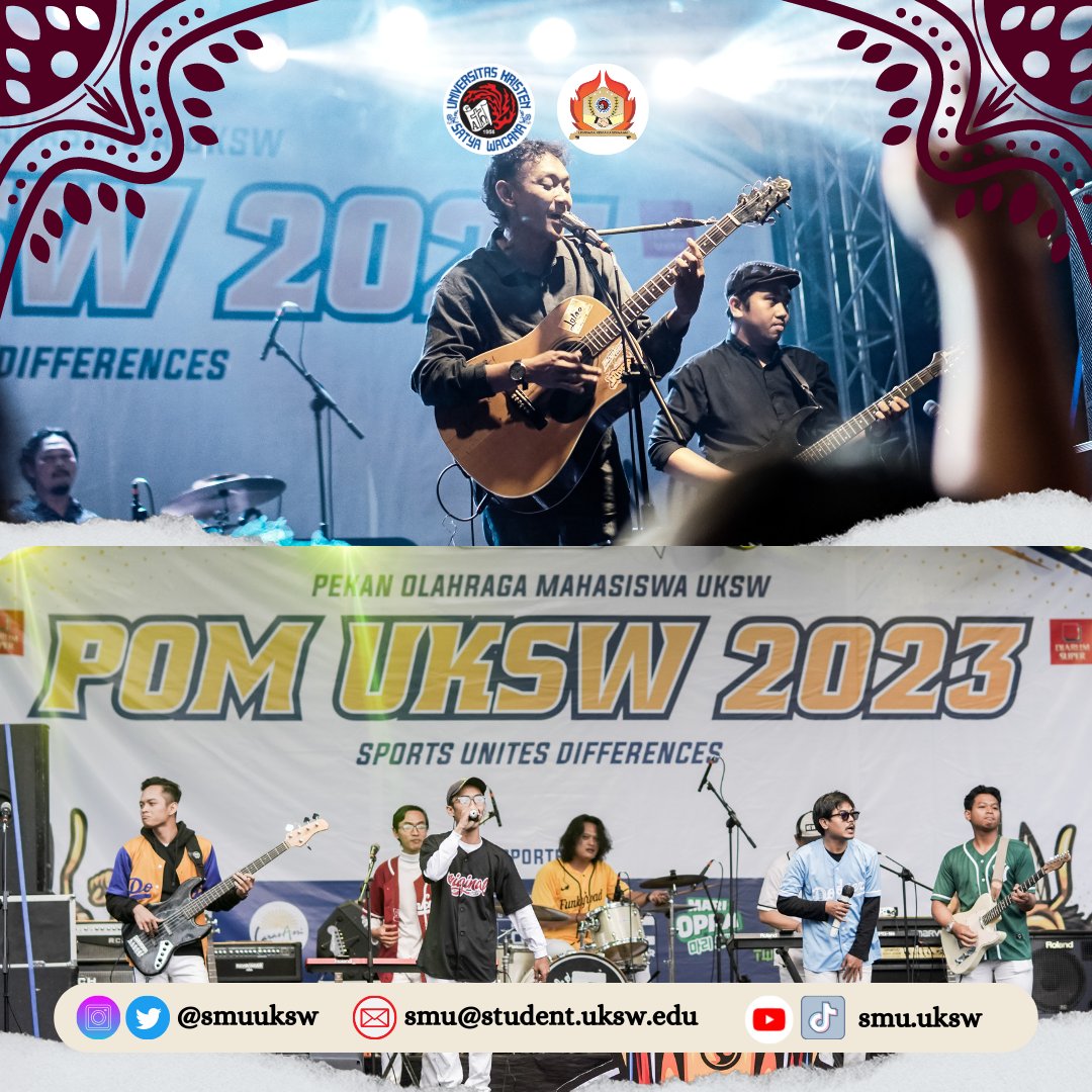 SMUUKSW's tweet photo. Pom tahun ini mempunyai 12 cabang olahraga dengan 17 kontingen peserta dari perwakilan 14 Fakultas di UKSW, perwakilan program Pascasarjana, perwakilan STIE AMA, serta perwakilan dari UIN Salatiga. Kegiatan yang berlangsung selama 11 hari, mulai pada tanggal 26 Juni-8 Juli 2023. https://t.co/PoauW4Ncm9