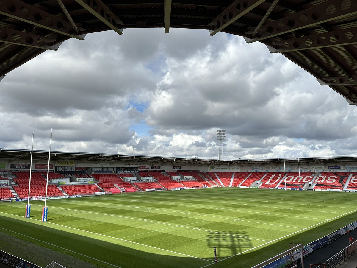 MGPope_'s tweet photo. All prepped for the last league game of the season for @Doncaster_RLFC 🌱🏉 
#RugbyLeague #groundman https://t.co/CaaQDQXTTL