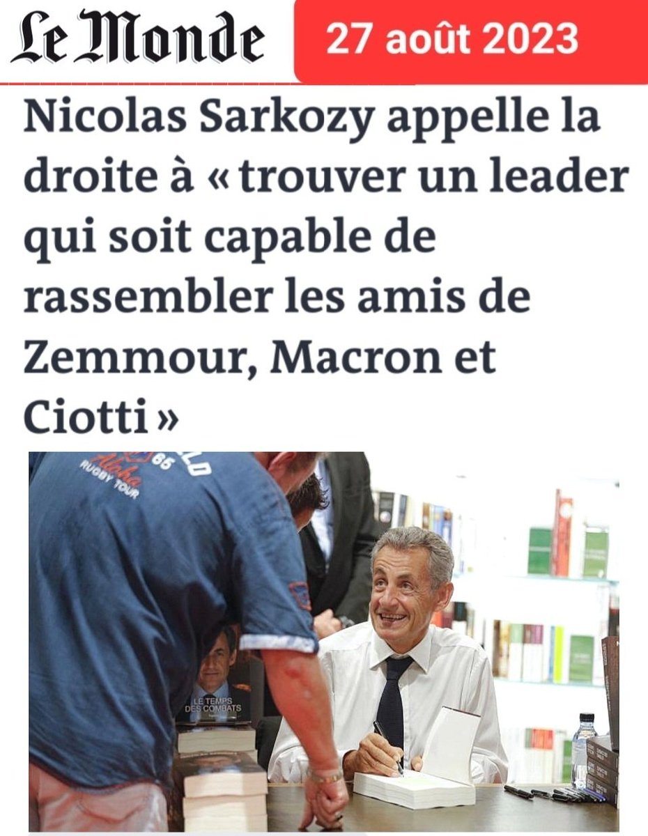 f_asselineau's tweet photo. LE JEU DE SARKOZY
Il «appelle la droite à trouver un leader qui soit capable de rassembler les amis de Zemmour,Macron et Ciotti» et en profite pour promouvoir Darmanin.
Sarkozy poursuit donc la même stratégie de soumission à l'ordre🇺🇸 🇪🇺,ce qui l'amène à :

1️⃣ MAINTENIR coûte que coûte, dans l'esprit des Français, l'idée que le seul vrai clivage serait le clivage droite-gauche.

2️⃣ FOCALISER la colère des Français sur les seuls problèmes d'insécurité et d'immigration, dénoncés quant à leurs conséquences insupportables observées sur le terrain, mais JAMAIS quant à leurs causes ni à leurs commanditaires.

Eexactement comme Zemmour ou Ciotti, ou Le Pen, Sarkozy ne dénonce donc jamais le rôle :

👉 de Soros et des ONG financées par des intérêts 🇺🇸🇪🇺 pour organiser les trafics de passeurs en Méditerranée

👉 des articles 67, 77 et 78 du Traité sur le Fonctionnement de l'🇪🇺 qui volent aux Français leurs grands choix en matière de politique migratoire

👉 de la jurisprudence de la CEDH, inféodée à l'Open Society de Soros

👉 du Pacte Mondial sur les Migrations (dit Pacte de Marrakech) que Macron, soutenu par Sarkozy, a fait précipitamment ratifier par la France
(Cf.https://t.co/Wf2bZMW37J)

👉 du rôle du Qatar, de l'Arabie saoudite et des 🇺🇸 dans le financement et la promotion des Frères Musulmans et de leurs activités, notamment dans les banlieues françaises

👉 de la destruction du régime libyen et de la déstabilisation du Sahel, dans lesquelles Sarkozy lui-même a joué un rôle central, et qui sont à l'origine de l'afflux migratoire incontrôlé en provenance du sud de la Méditerranée

Etc.

3️⃣ OCCULTER  systématiquement le problème essentiel de notre souveraineté nationale perdue.

⚠️ Pour Sarkozy comme pour tous les faux opposants choyés par les médias, notre maintien dans 🇪🇺+€+OTAN ne doit JAMAIS être l'objet du moindre débat sérieux, contradictoire et approfondi.

Il est parfaitement symptomatique de constater que le battage médiatique autour du livre de Sarkozy élude totalement ces 3 sujets décisifs.

⚠️ Il y a donc bien une VOLONTÉ IMPLICITE ET DÉLIBÉRÉE -de Sarkozy et des médias oligarchiques qui le promeuvent- de ne SURTOUT PAS QUE LES FRANÇAIS COMPRENNENT LES RAISONS DE LEUR AUTODESTRUCTION.
.
https://t.co/3sTUI3URCE
.