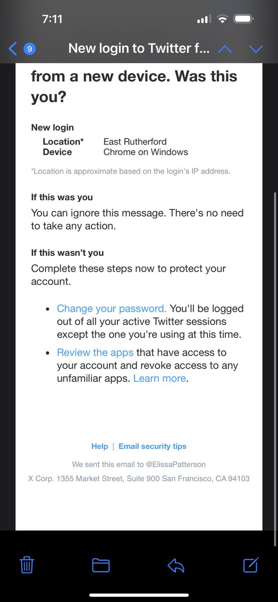 Dear whoever tried to hack my account from East Rutherford, I’m not sure what you’re looking for?? You’re not going to find anything special on my account lol. I don’t have Chrome or windows…🤷🏼‍♀️