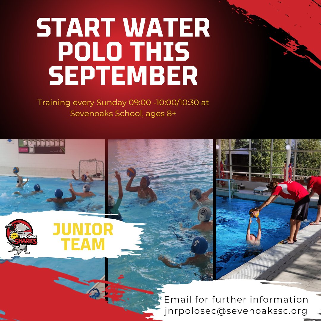 Last session of the summer for our juniors today. Why not come and join us next week? Email jnrpolosec@sevenoakssc.org and ask about joining for a free trial this September.
#waterpolo #newsport #swimming #september #Sevenoaks #sevenoakssport #Sport