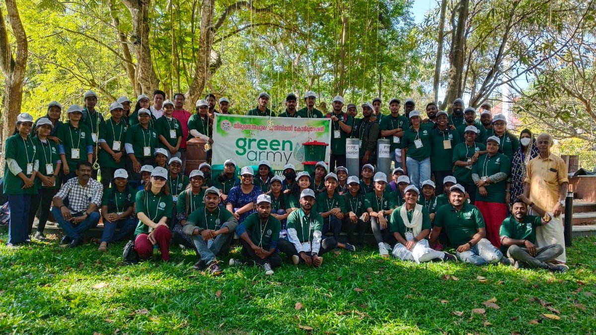 greenarmyintl's tweet image. Green Army volunteer orientation and inauguration of the Onam 2023 Green Protocol campaign was done by Smt. Gayathri Babu, Health Standing Committee Chairperson of Thiruvananthapuram Municipal Corporation.

#GreenArmy
#greenarmyinternational 
#GreenProtocol
#GreenOnam