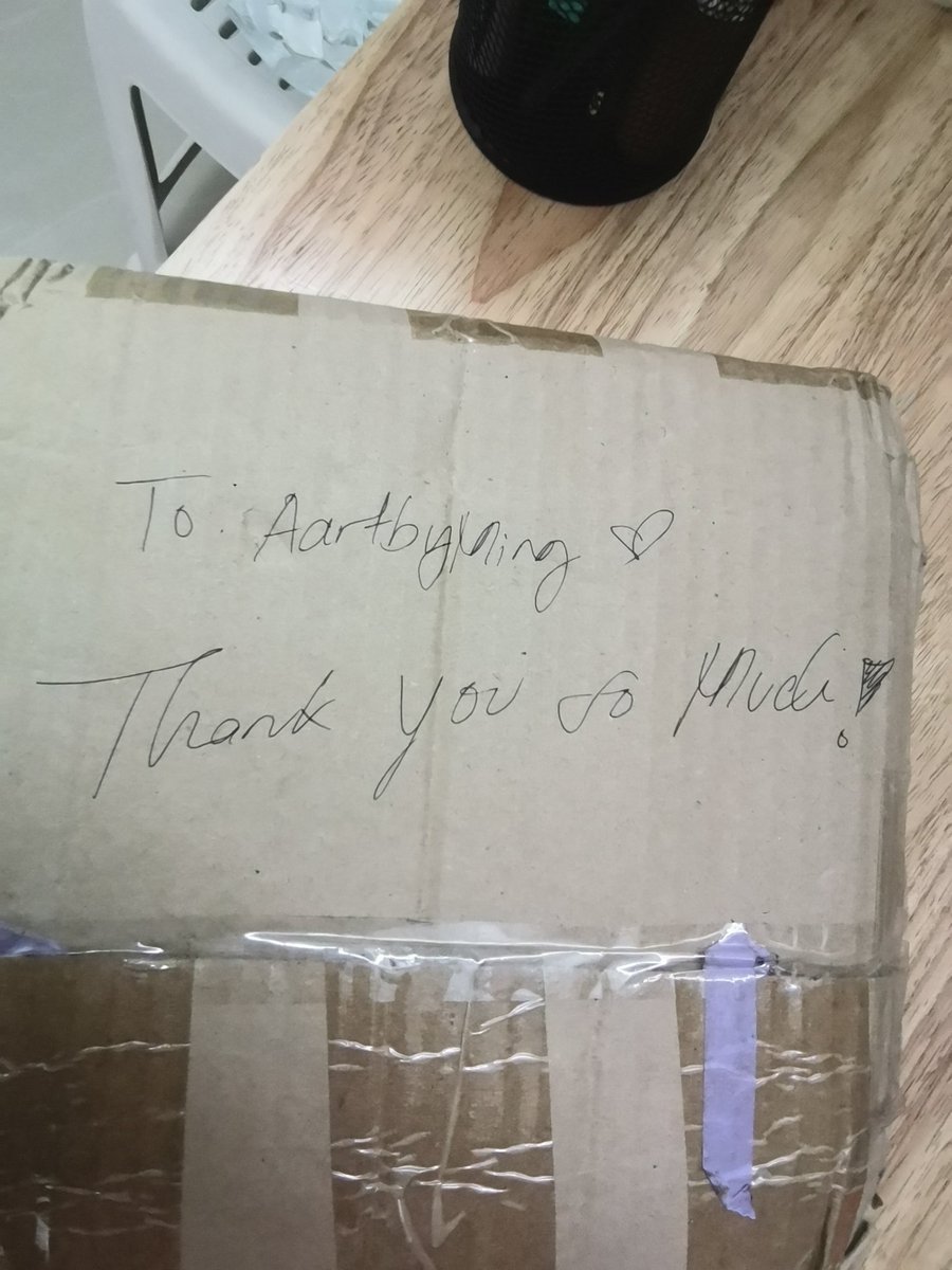 aartbyming's tweet photo. Got my parcel today ✨ thank you so much @Vnforget_BuNies 💜🐰 https://t.co/BhNs9HfkU9