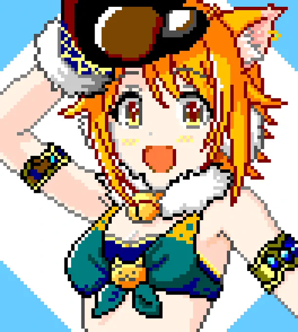 #ヒヨリ誕生日 #プリコネR #ドット絵 #pixelart 