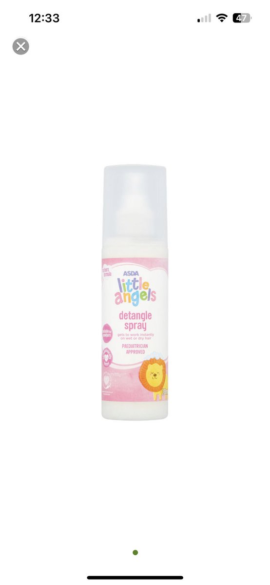 Ejonesj's tweet photo. @AsdaServiceTeam I use the little angles detangling spray on my 2 year old as she’s got sensitive skin however as soon as it touches her skin it reacts and her skin goes red and rashy! https://t.co/ISFwaJwe9t