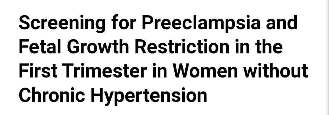 PRENATALPROJEKT's tweet photo. Routine I trimester screening with #PLGF allows stratify pregnant women and better predict worse perinatal outcome group.
https://t.co/u4mxTTOJA7 https://t.co/eFLOEtJiG8