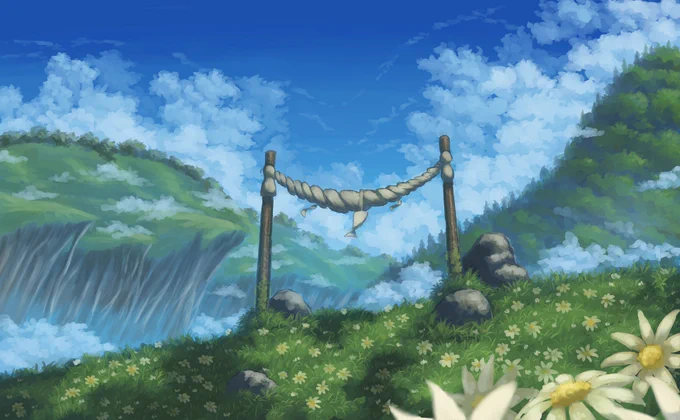 #わたしの世界へようこそ自然の中で人の営みが垣間見える。そんな世界を描こうとしています。 