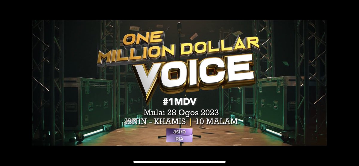 Kali ini drama series ONE MILLION DOLLAR VOICE kita bekerjasama dengan talented indie-indie band yang ada lagu2 best! as Filler song!

Jom tonton esok Ep1 jam 10malam di Astro Ria 104

Thank you guys!
#1mdv #onemilliondollarvoice
