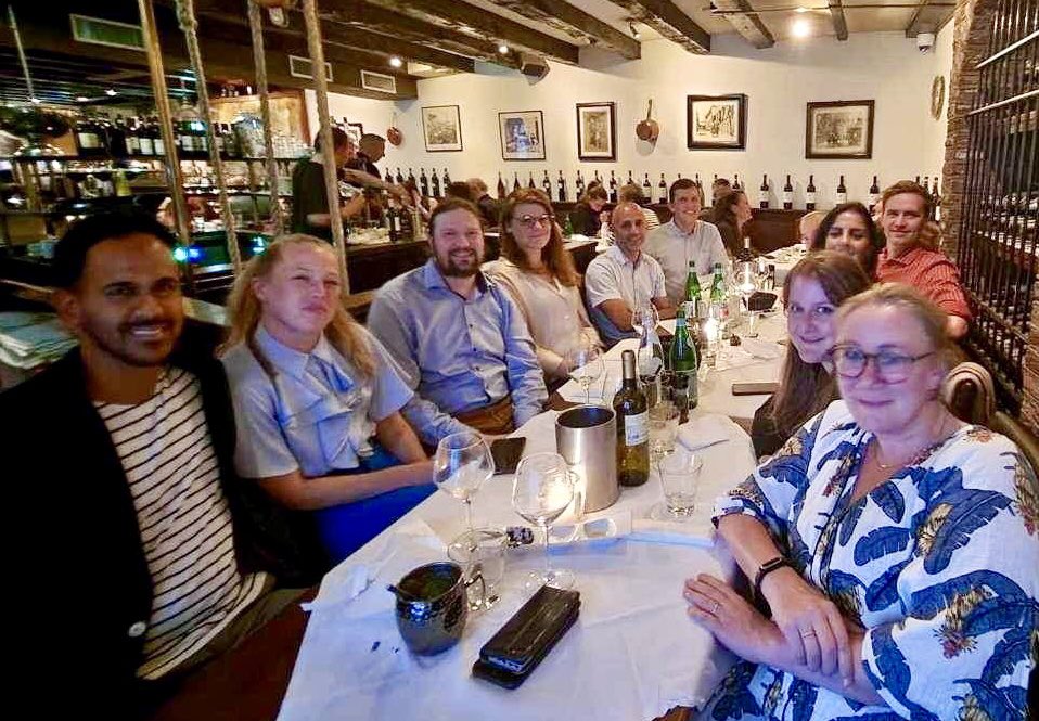 About last night - dinner time! 🫀♥️ Cardia Research Unit @CardResearchOuh, @OUHhospital #ESCCongress 2023