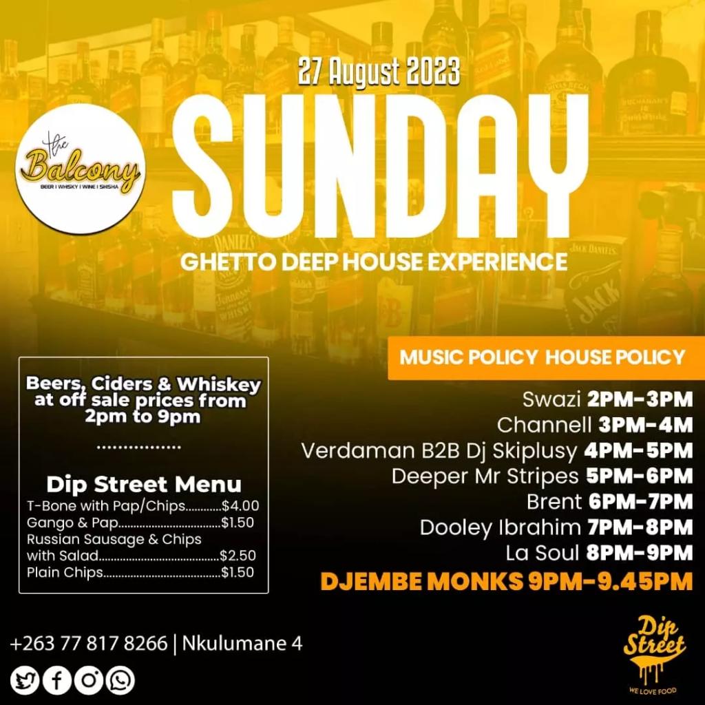 TheDjembeMonks's tweet photo. Sunday township jol, anyone?
The Balcony, KoMunetsi. Nkulumane 4!
#djembemonks #bantumigrant #djandlivedrums #bulawayo #nketa #nkulumane https://t.co/SIpbz2Ubqt