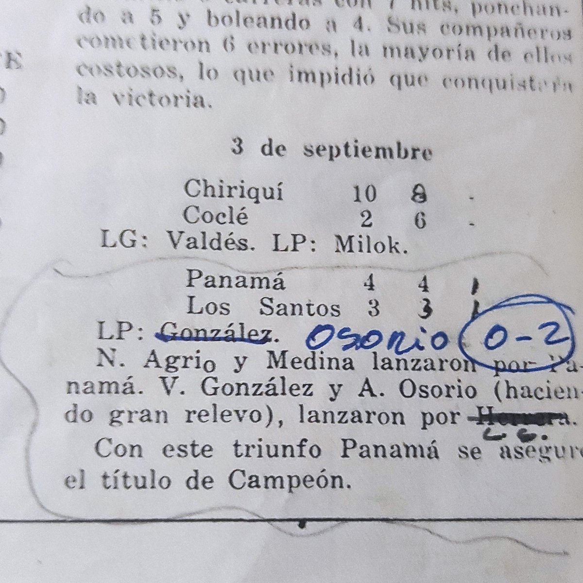 Un día como hoy, hace 79 años, el 27 de agosto de 1944,
 se inauguró el 1er.Campeonato Nacional  de Béisbol Mayor. 6 provincias participaron. Colón ganó a Coclé 14x3 en el juego inaugural.Panamá fue el Campeón.Mucha historia desde entonces. Esperamos que no se quede en el olvido