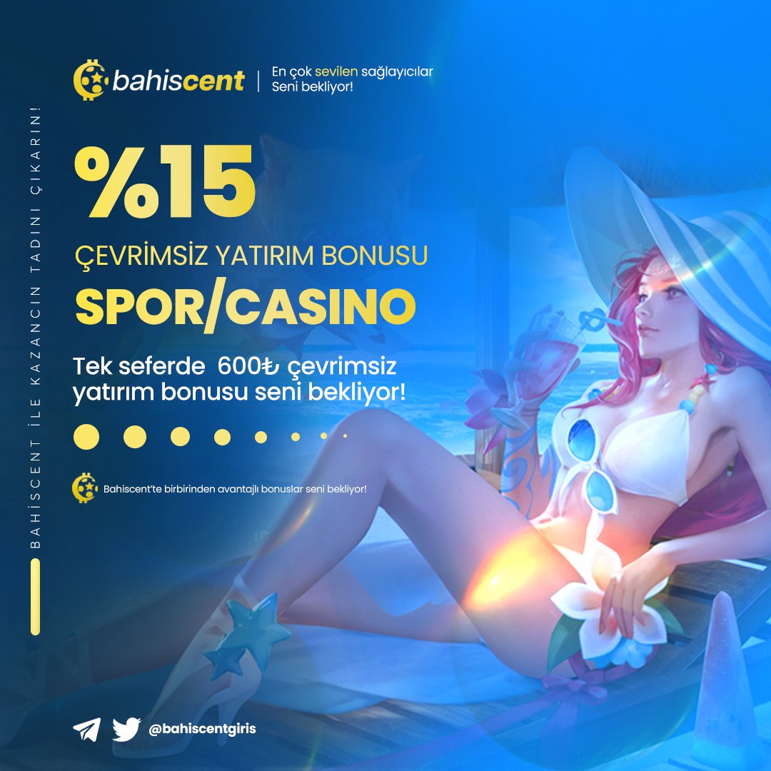 ⚽️🎰Hem spor alanında hem casino alanında %15 çevrimsiz bonus sizleri bekliyor. Tüm üyelerimiz bizim için değerlidir. Yatırım yap ve kazanmaya başla. 🎁🎁

Güncel Giriş💻📲 t2m.io/cent 

#bahis #denemebonusu #casino #freespin #bonus #slot #freebet #bahiscent #spor